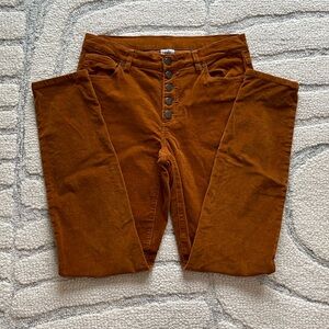 Cabi, button fly corduroys, size 6